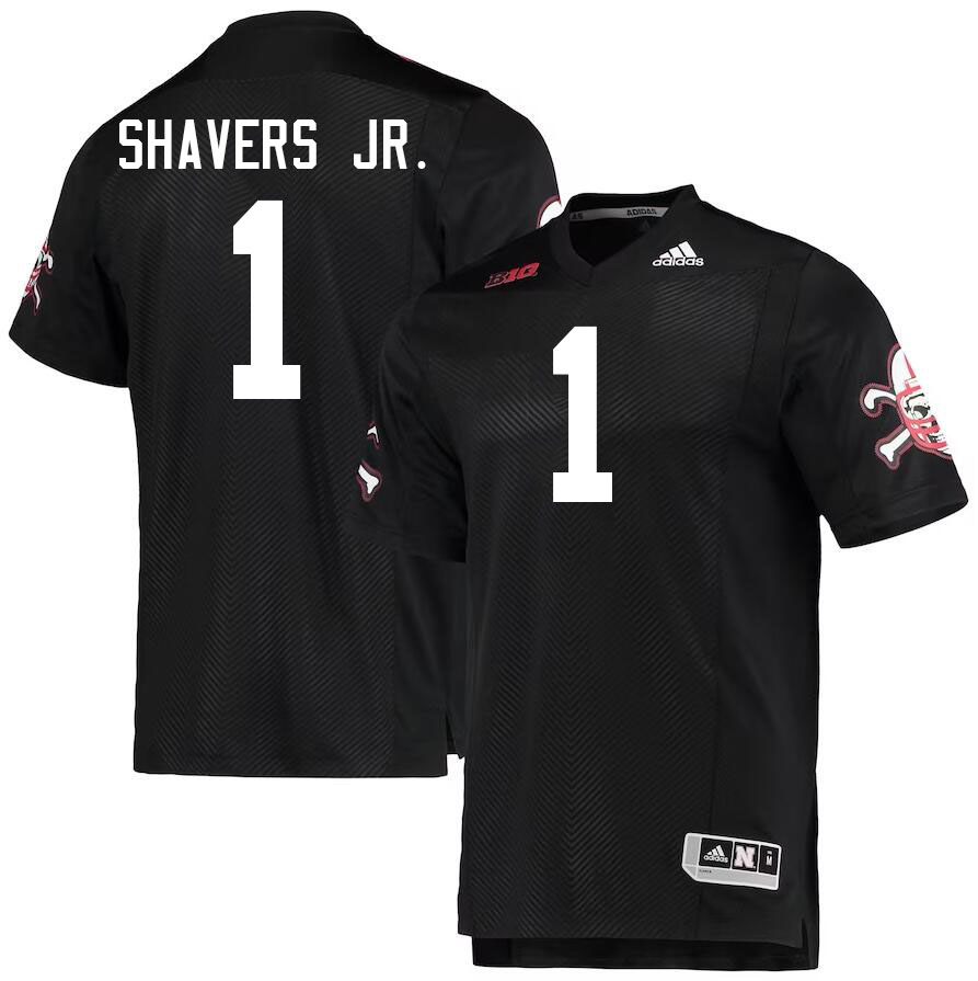 Nebraska Cornhuskers #1 Vincent Shavers Jr. College Football Jerseys Stitched-Black